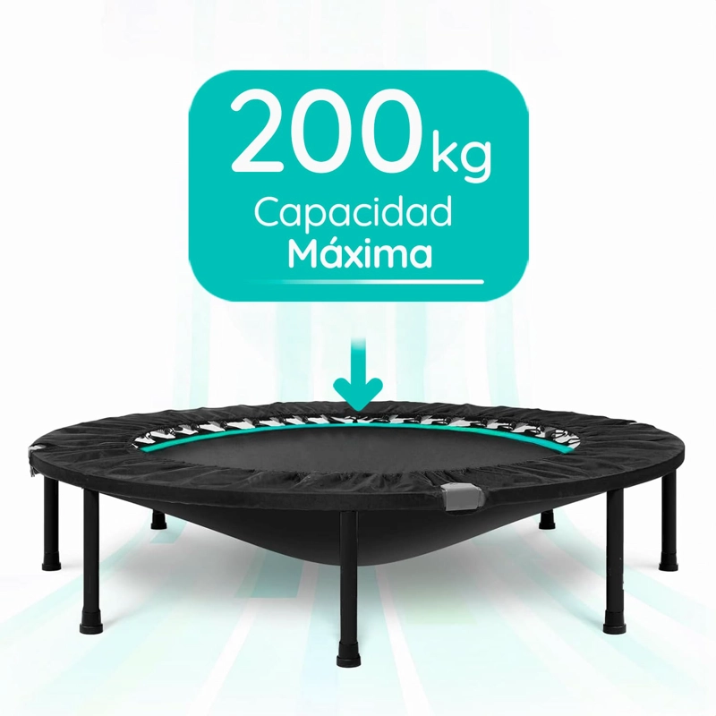 MINI TRAMPOLÍN 4 FT 1.2 MT AERÓBICO FITNESS YOGA Y JUEGOS GLOWUP - 6
