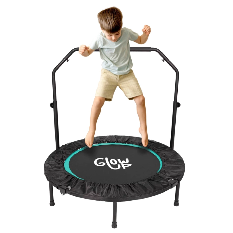 MINI TRAMPOLÍN 4 FT 1.2 MT AERÓBICO FITNESS YOGA Y JUEGOS GLOWUP - 7