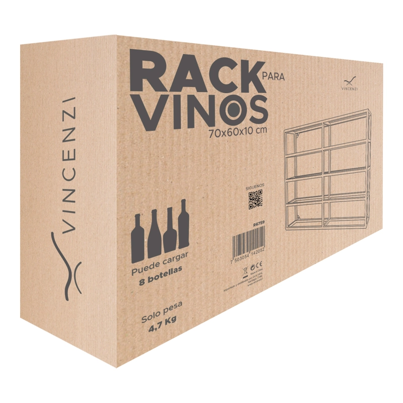 SOPORTE PARA BOTELLONES DE VINO HIERRO ALTA CALIDAD Y RESISTENCIA - 10