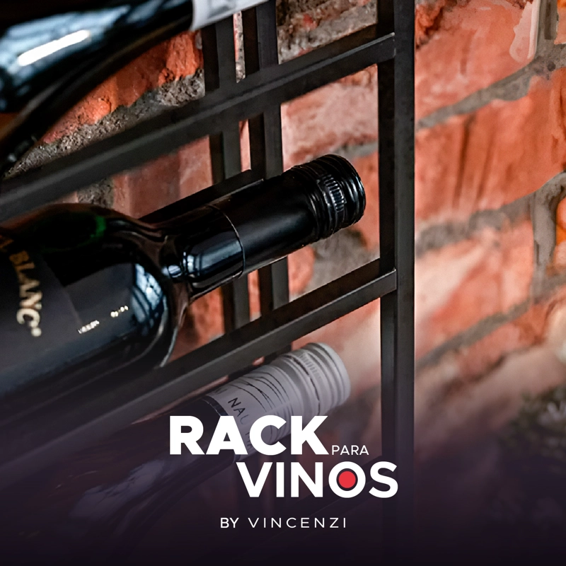 SOPORTE PARA BOTELLONES DE VINO HIERRO ALTA CALIDAD Y RESISTENCIA - 9