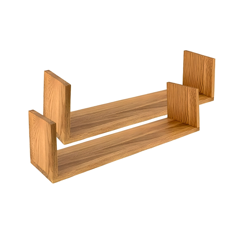 Pack 2 Repisas Flotantes Madera 60x15 cm Fijación Invisible - 10