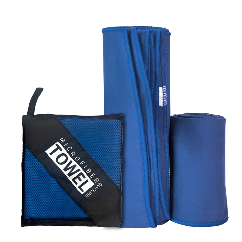 PACK DE 2 TOALLAS DE MICROFIBRA GRANDES DE SECADO RÁPIDO + ESTUCHE DE TELA MALLA K-FIT - 3