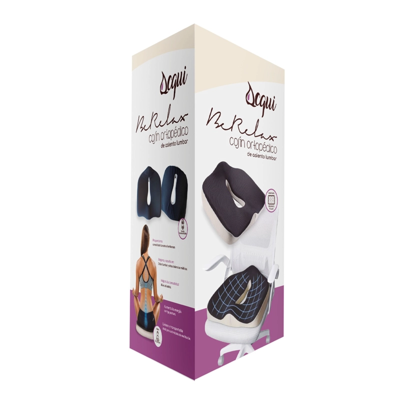 COJÍN ORTOPÉDICO ERGONÓMICO LUMBAR PARA SILLA SOPORTE ESPALDA ACQUI - 10