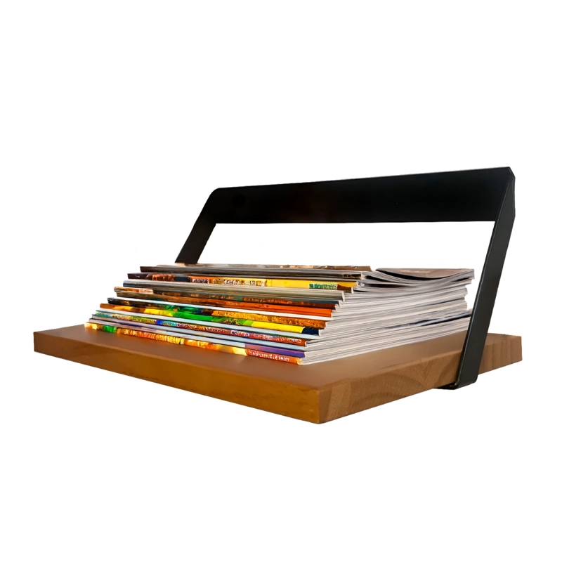 Pack 2 Repisas Soporte Madera y hierro 40x20 cm de Pared - Vincenzi - 5