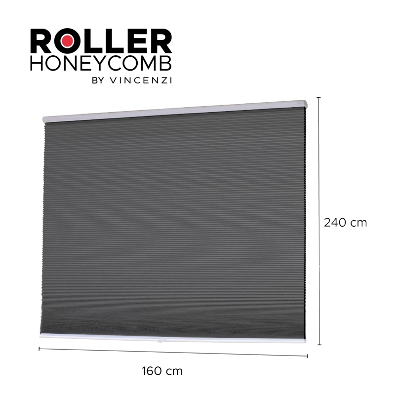 CORTINA HONEYCOMB TERMOACÚSTICA BLOQUEA SONIDOS CON PROTECCIÓN DE RAYOS UV 160X240 CM - 2
