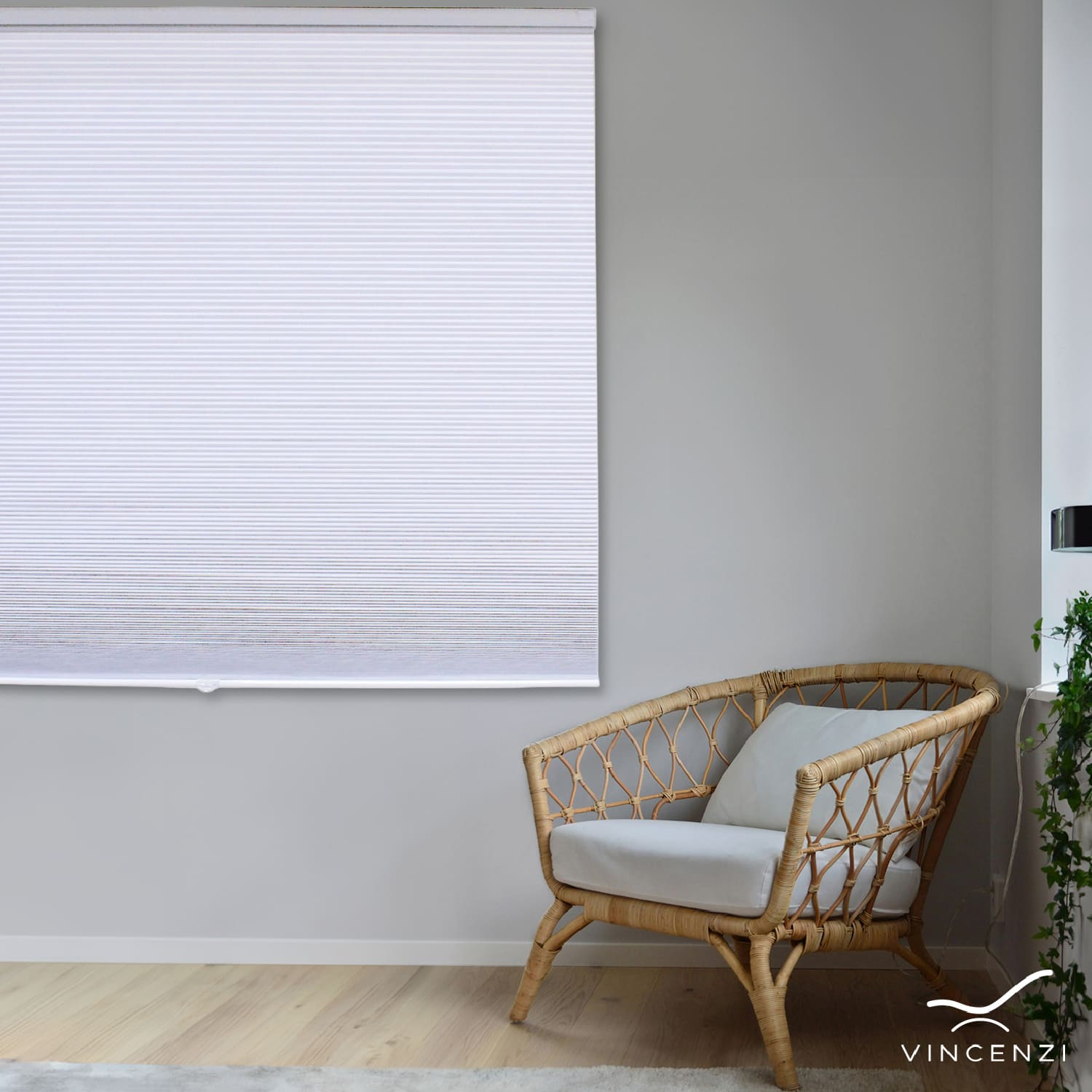 CORTINA HONEYCOMB TERMO-ACÚSTICAS BLANCA 160 X 160 CM - 8