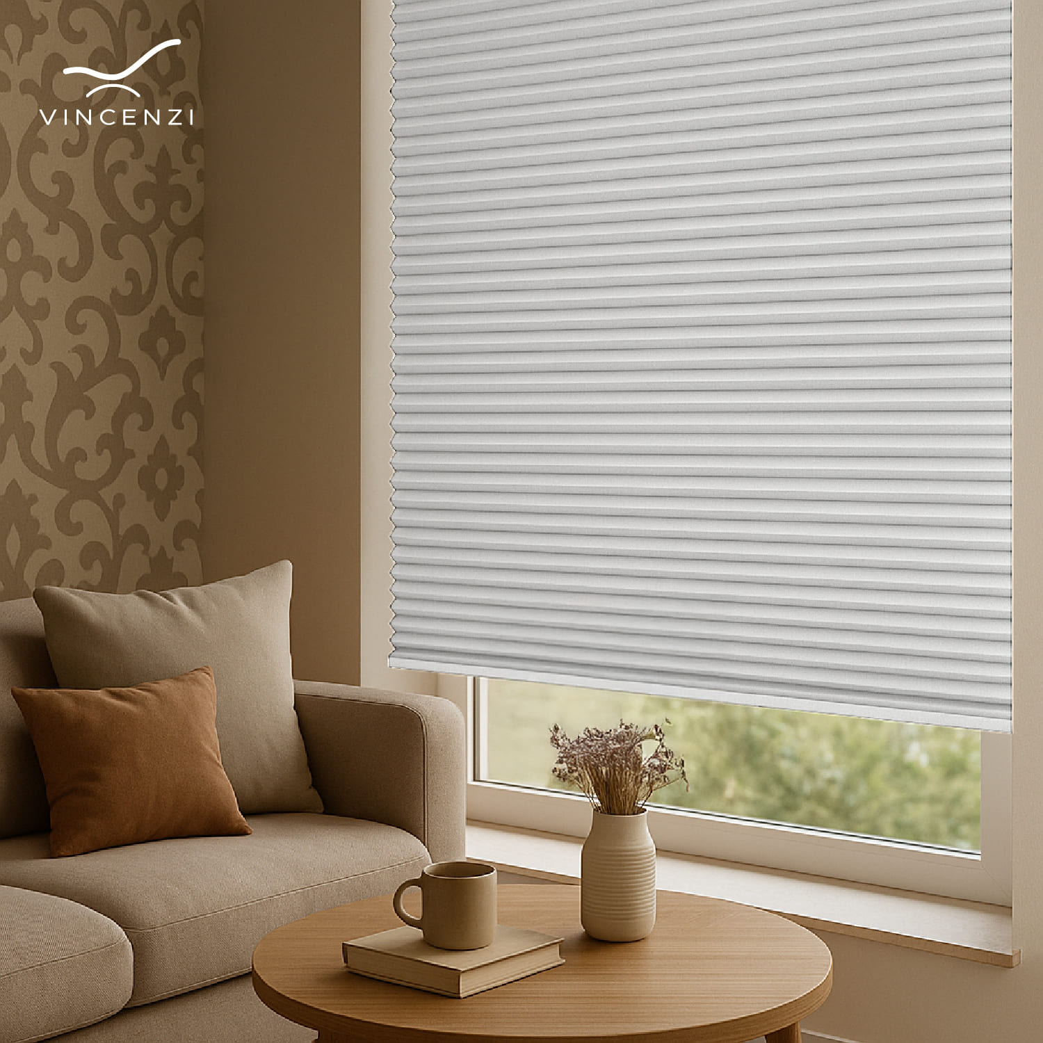 CORTINA HONEYCOMB TERMO-ACÚSTICAS BLANCA 160 X 160 CM - 10