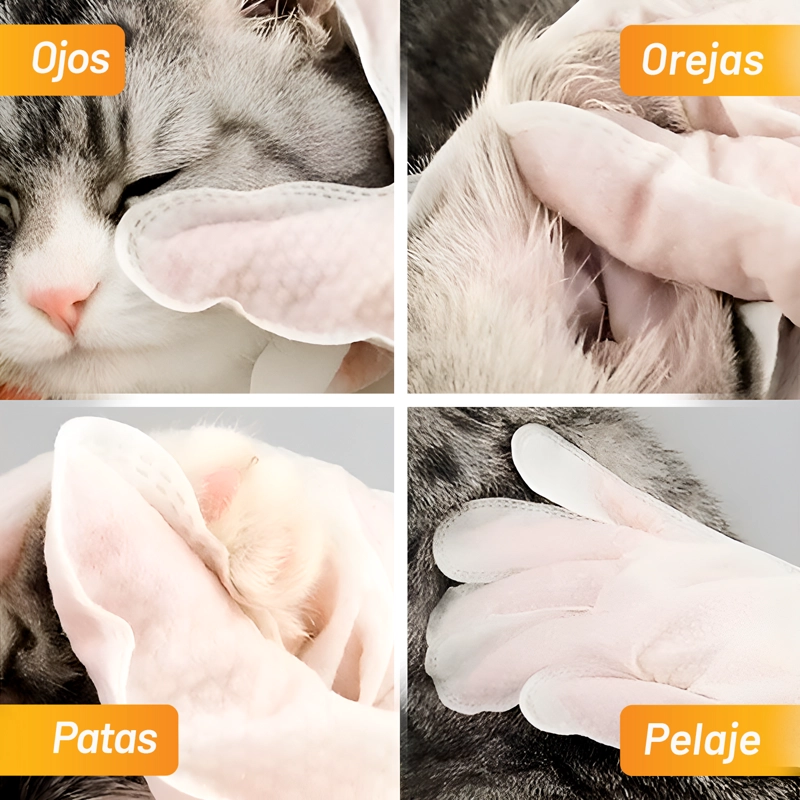 36 GUANTES DE LIMPIEZA PERROS GATOS CUIDADO ESTÉTICA PETWOOW - 7
