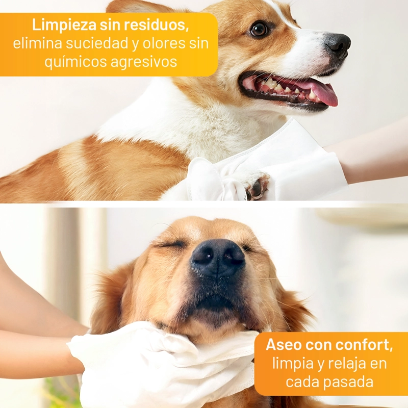 36 GUANTES DE LIMPIEZA PERROS GATOS CUIDADO ESTÉTICA PETWOOW - 9