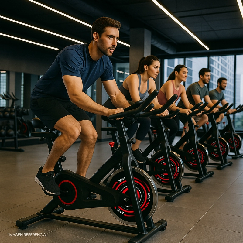 BICICLETA ESTÁTICA SPINNING PROFESIONAL FITNESS STRONG K-FIT - 2