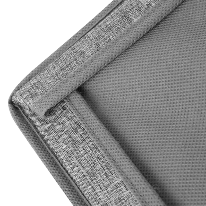 PACK 2 CAJAS ORGANIZADORAS PLEGABLE GRANDES CON TAPA DE LINO - 6