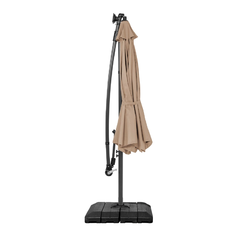 QUITASOL TERRAZA 360° 3X3 PANEL SOLAR LUZ LED KHAKI VINCENZI - 3