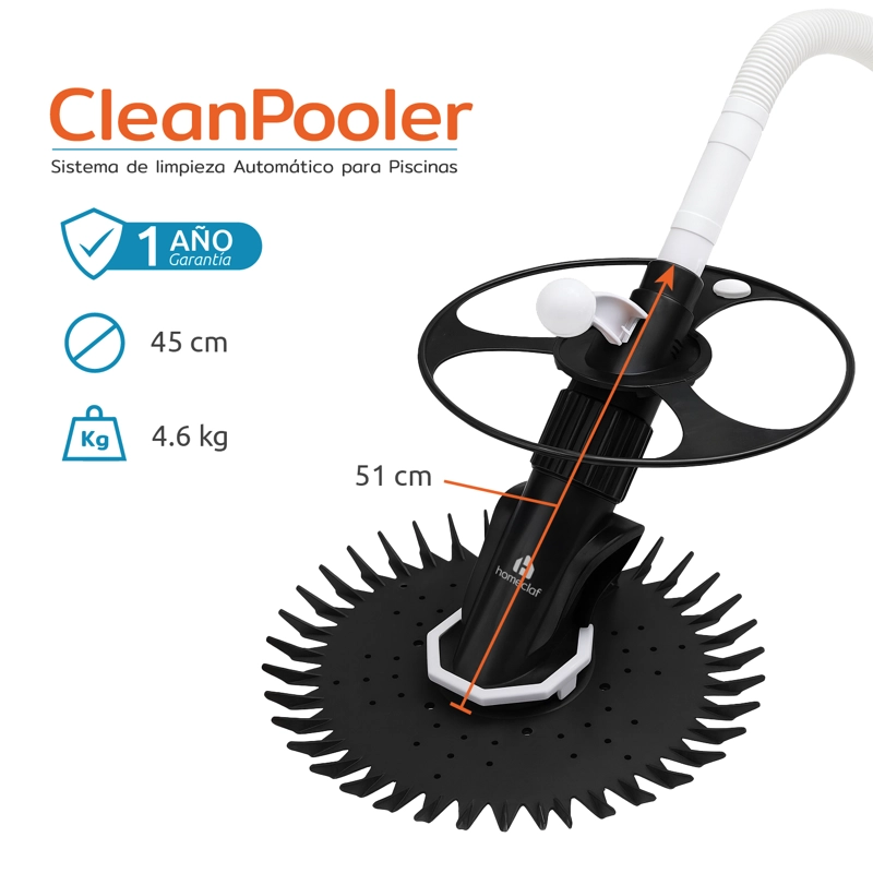 LIMPIADOR AUTOMÁTICO DE PISCINAS 51 CM CLEANPOOLER HOMECLAF - 5