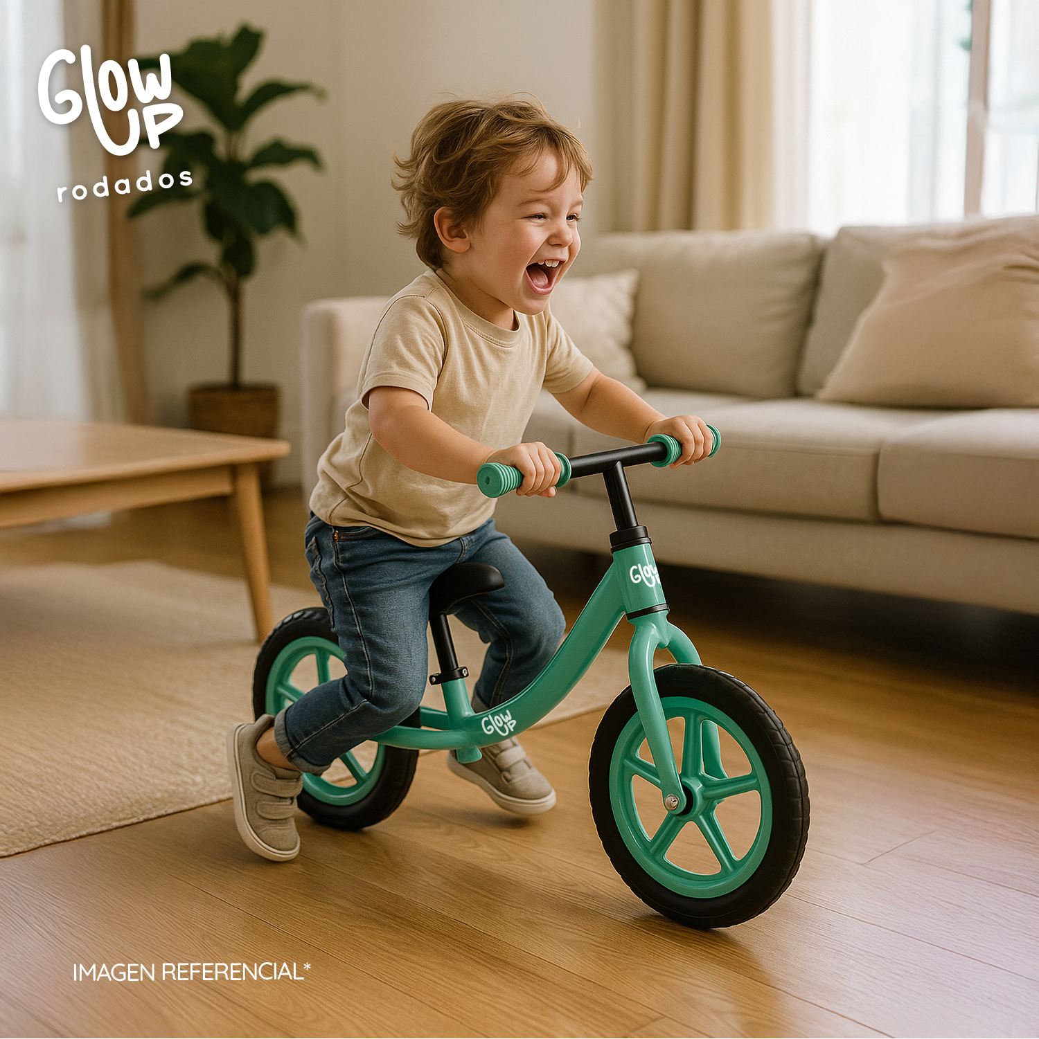 BICICLETA DE EQUILIBRIO INFANTIL LUCIO AZUL GLOWUP - 6