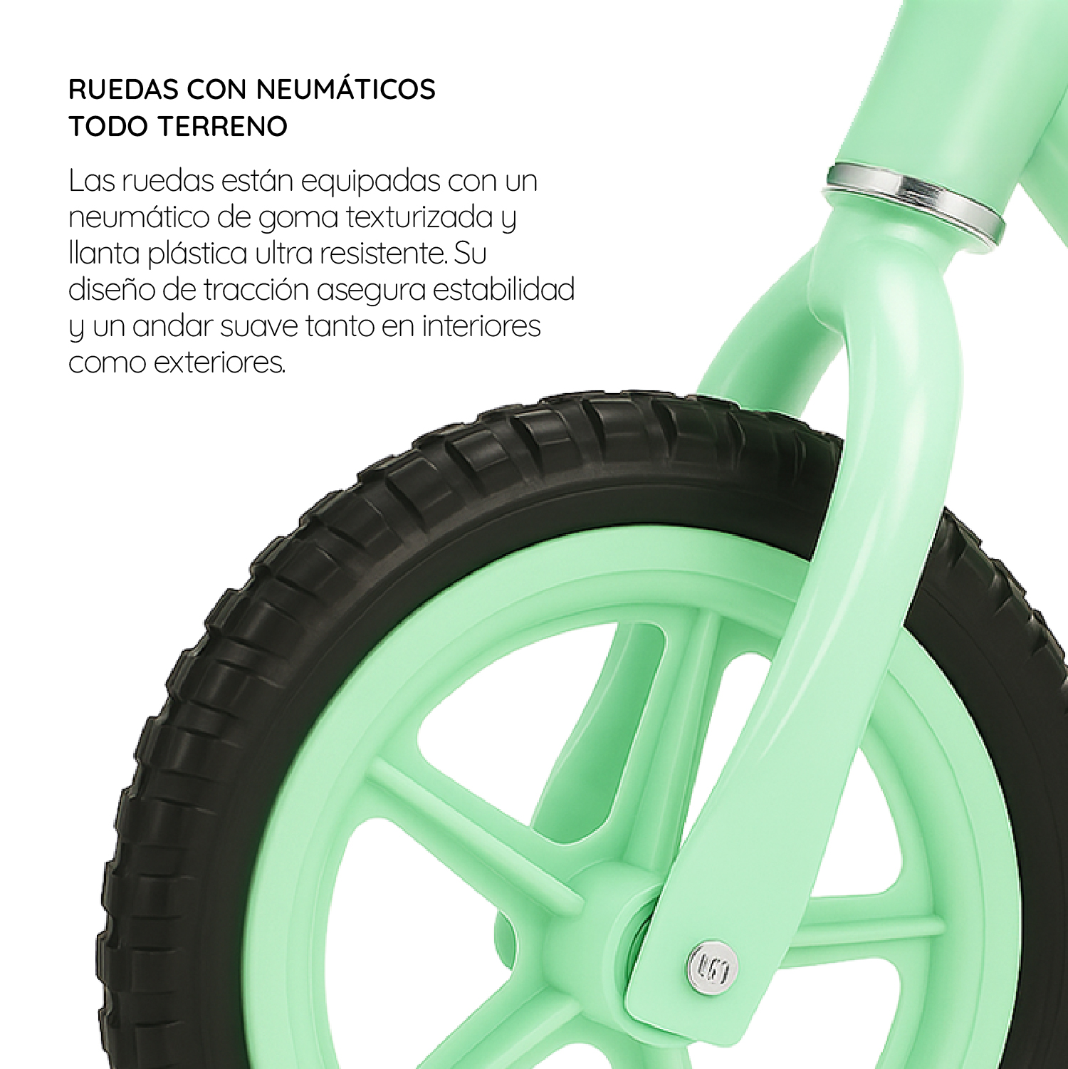 BICICLETA DE EQUILIBRIO INFANTIL VERDE LUCA GLOWUP - 5