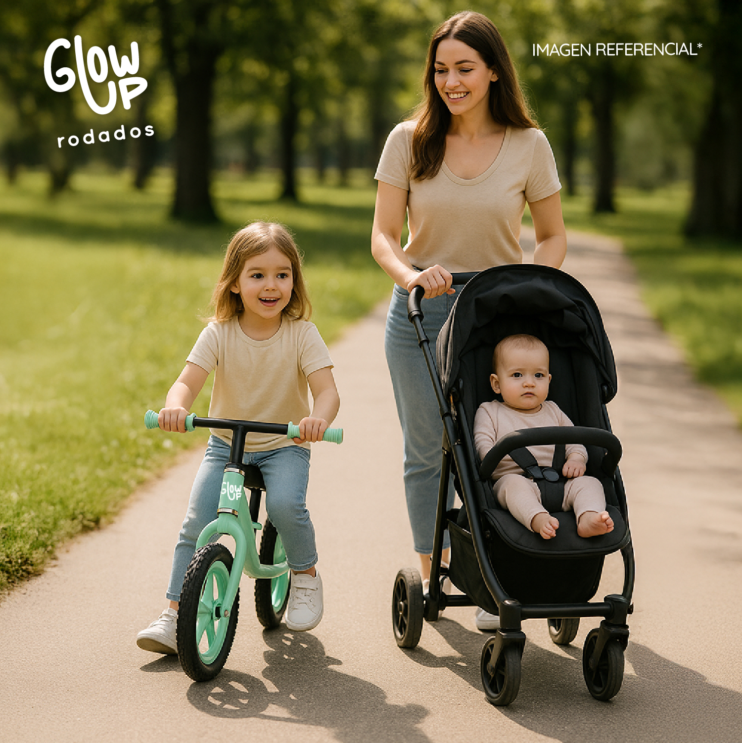 BICICLETA DE EQUILIBRIO INFANTIL VERDE LUCA GLOWUP - 6