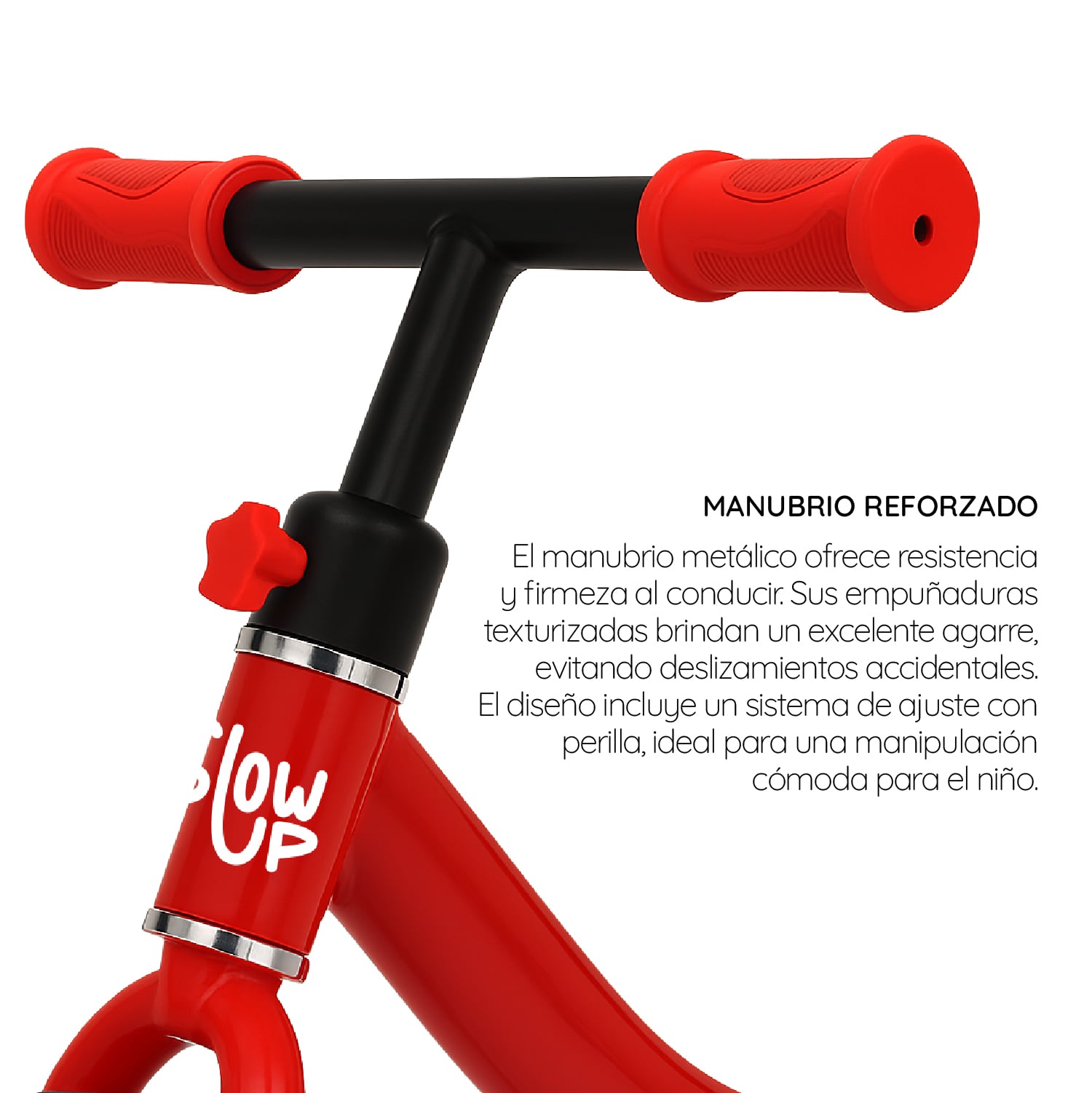 BICICLETA DE EQUILIBRIO INFANTIL EN COLOR ROJO DODO GLOWUP - 3