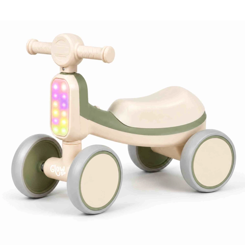 Cuatriciclo Infantil con Luz y Sonido Bambi Verde GlowUp - 1
