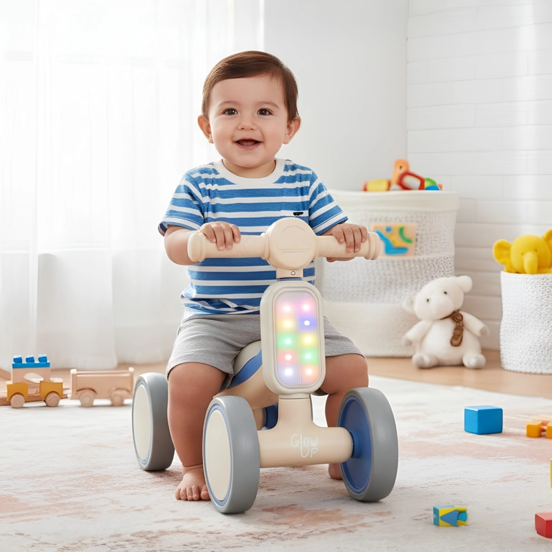 Cuatriciclo Infantil con Luz y Sonido Bambi Azul GlowUp - 2