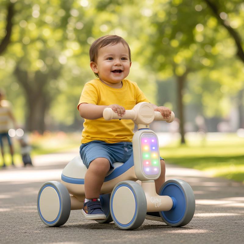 Cuatriciclo Infantil con Luz y Sonido Bambi Azul GlowUp - 3