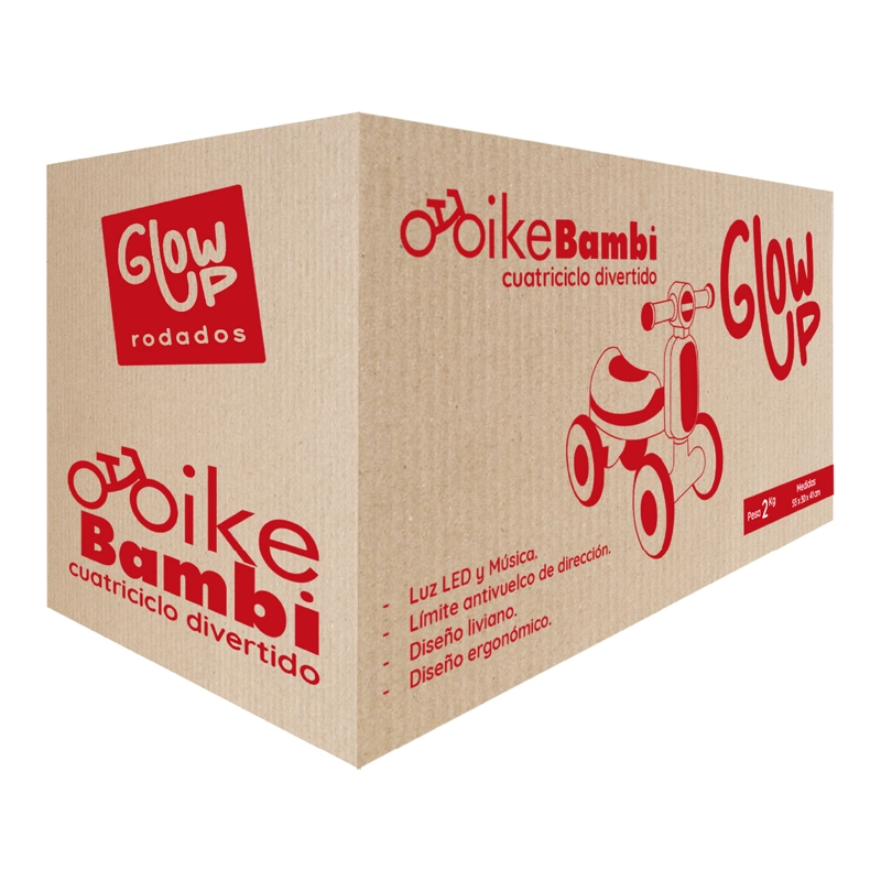 Cuatriciclo Infantil con Luz y Sonido Bambi Azul GlowUp - 8