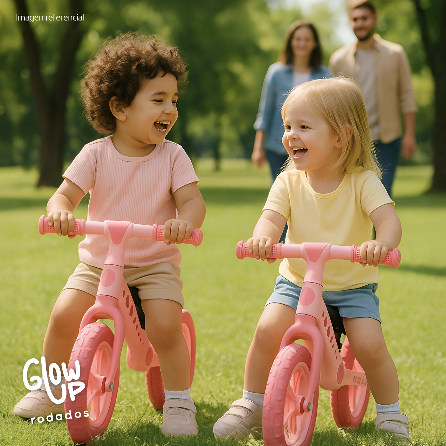 BICICLETA DE EQUILIBRIO INFANTIL SHGAT KOA ROSADA GLOWUP - 7
