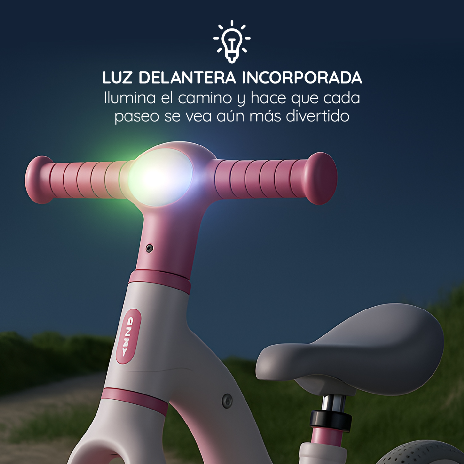 BICICLETA APRENDIZAJE NIÑO Y NIÑA WANYU AURA LUZ LED GLOWUP - 6