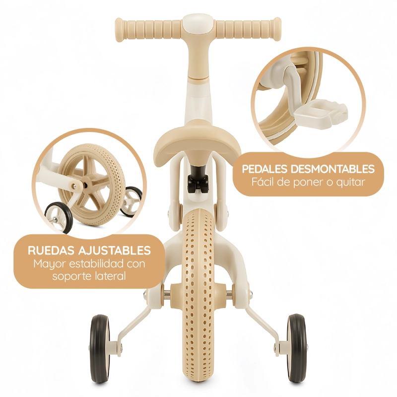BICICLETA APRENDIZAJE NIÑO Y NIÑA WANYU HALO LUZ LED GLOWUP - 4