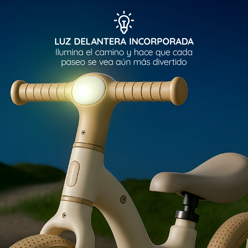 BICICLETA APRENDIZAJE NIÑO Y NIÑA WANYU HALO LUZ LED GLOWUP - 6
