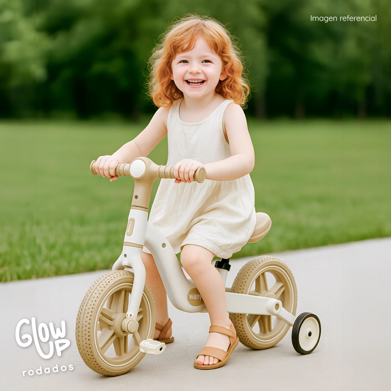 BICICLETA APRENDIZAJE NIÑO Y NIÑA WANYU HALO LUZ LED GLOWUP - 7