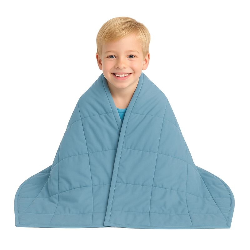 MANTA DE GRAVEDAD NIÑOS CELESTE 2.3K 122x92 CM MANTA DE PESO - 10