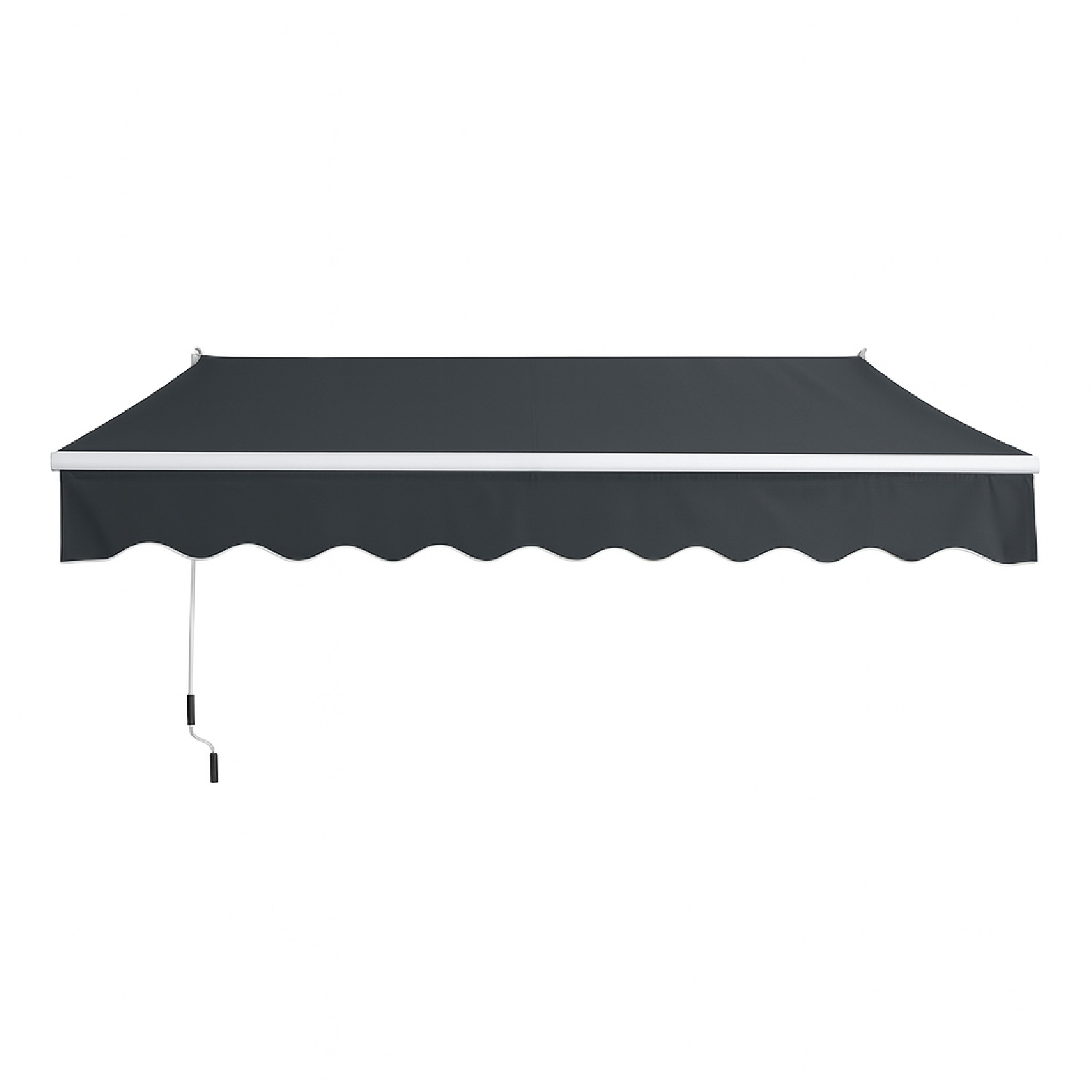 TOLDO RETRÁCTIL 200X150 CM GRAFITO BRAZO MANUAL PARA TERRAZA - 1