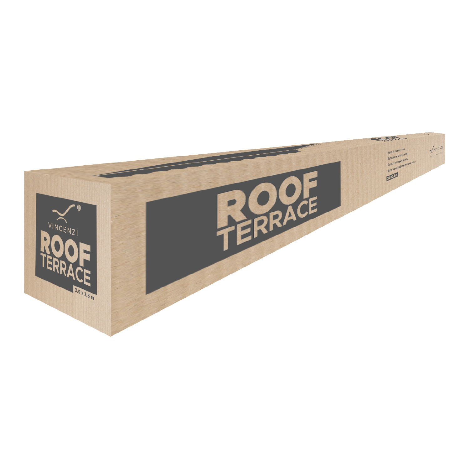TOLDO RETRÁCTIL 300X250 CM GRAFITO BRAZO MANUAL PARA TERRAZA - 9