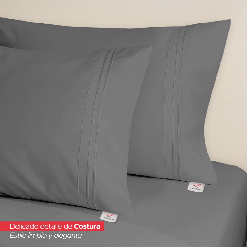 JUEGO DE SÁBANAS ULTRA SUAVE 1,5 PLAZAS VINCENZI - 5