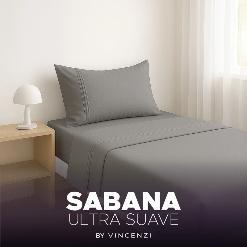 JUEGO DE SÁBANAS ULTRA SUAVE 1,5 PLAZAS VINCENZI - 8