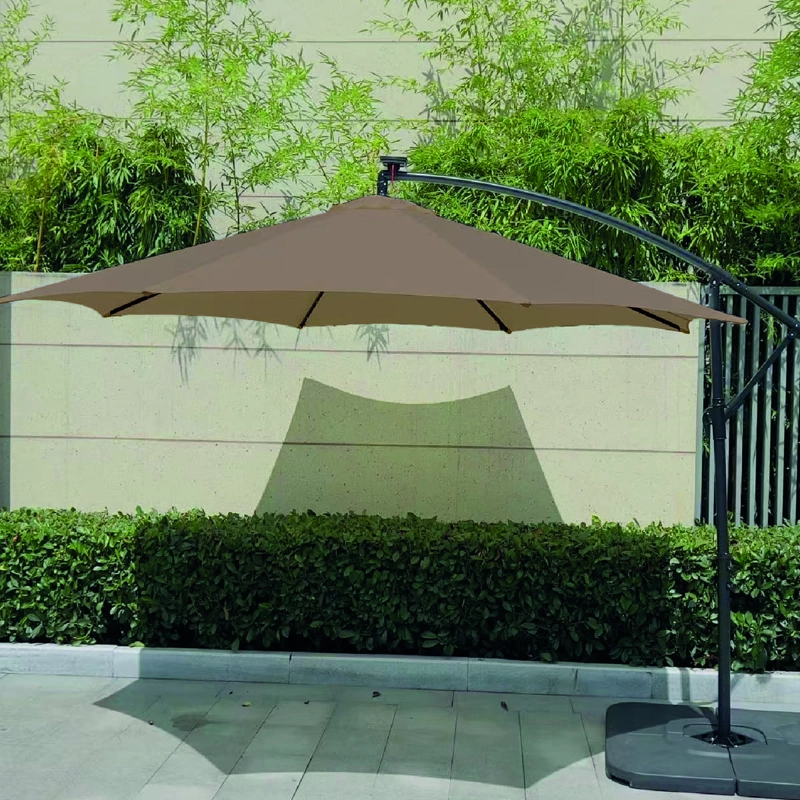 QUITASOL TERRAZA 360° 3X3 MT PANEL SOLAR LUZ LED KHAKI OSCURO VINCENZI - 9