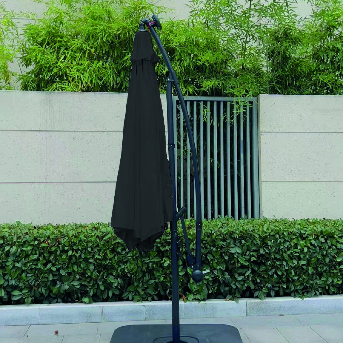 QUITASOL TERRAZA 360° 3X3 MT PANEL SOLAR LUZ LED GRAFITO VINCENZI - 9