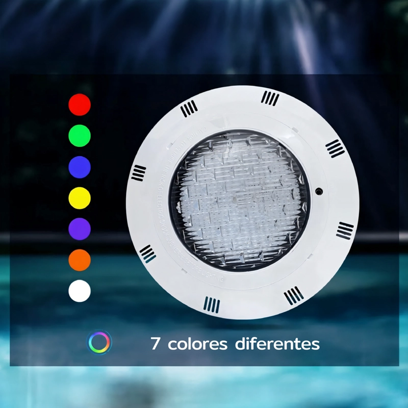 FOCO LED PISCINA 12W 7 COLORES CON CONTROL REMOTO HOMECLAF - 4