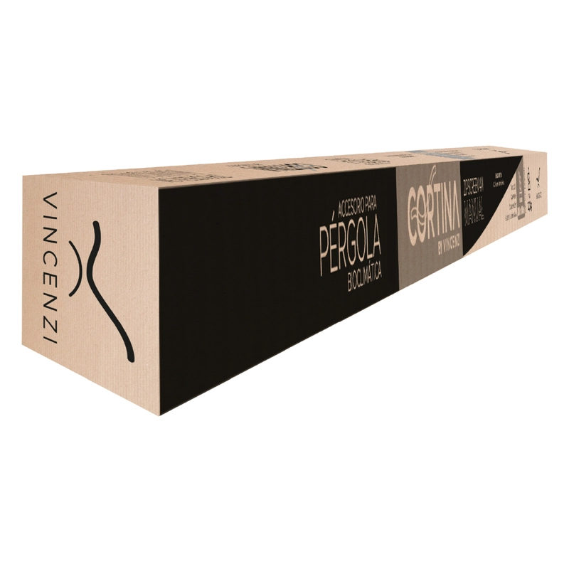CORTINA MANUAL ZIPSCREEN VINCENZI 3,64 MTS PARA PE RGOLAS BIOCLIMATICAS - 6