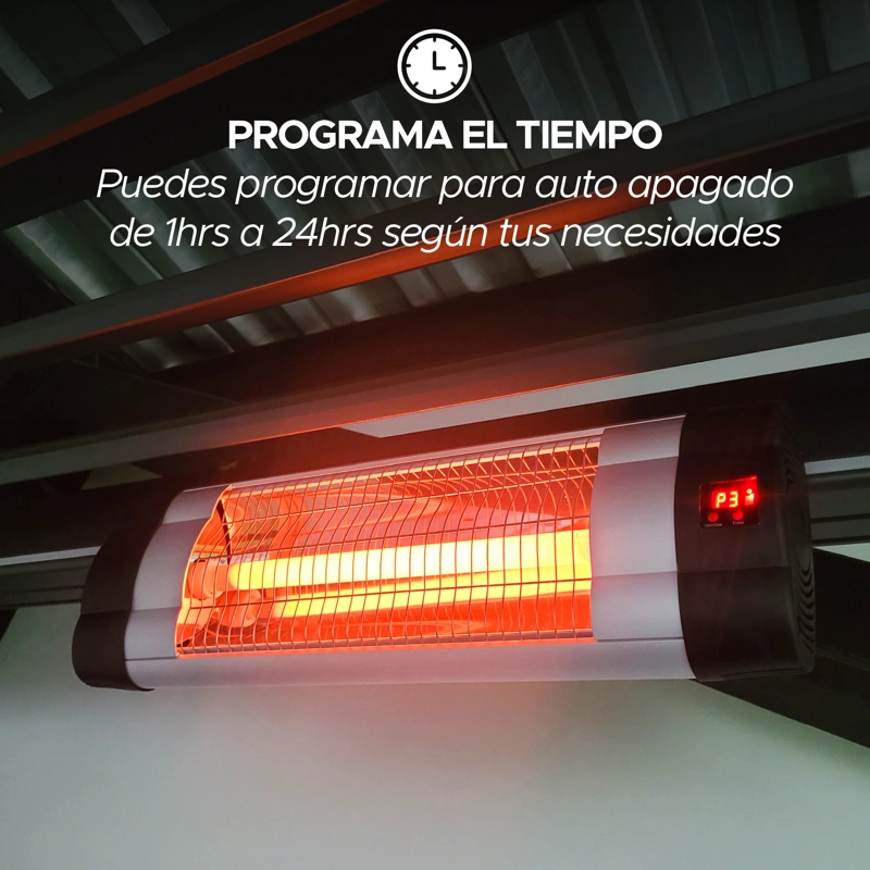 ACCESORIO PE RGOLA - CALEFACTOR DE TERRAZA 1500W VINCENZI NEGRO - 6