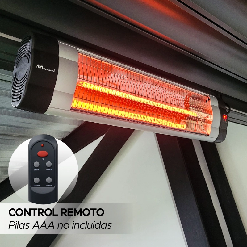ACCESORIO PE RGOLA - CALEFACTOR DE TERRAZA 2500W VINCENZI NEGRO - 5