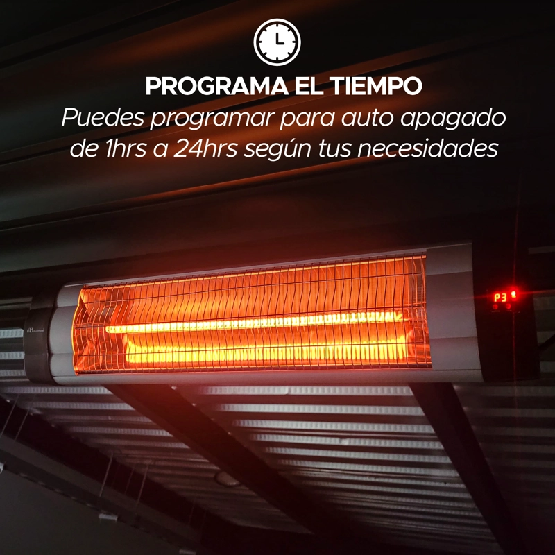 ACCESORIO PE RGOLA - CALEFACTOR DE TERRAZA 2500W VINCENZI NEGRO - 6