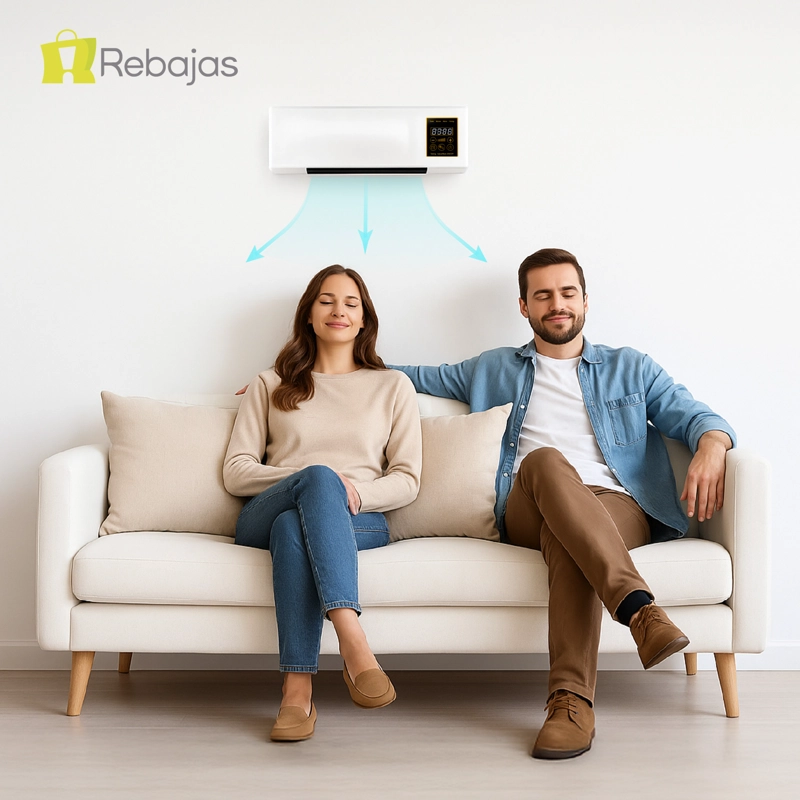 VENTILADOR Y SECADOR DE ROPA DE PARED 2 EN 1 BLANCO REBAJAS - 8