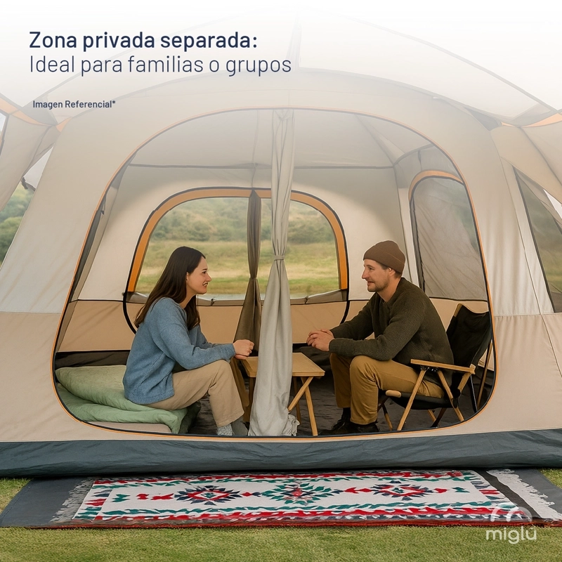 CARPA CAMPING IMPERMEABLE 6-8 PERSONAS MIGLU - 7