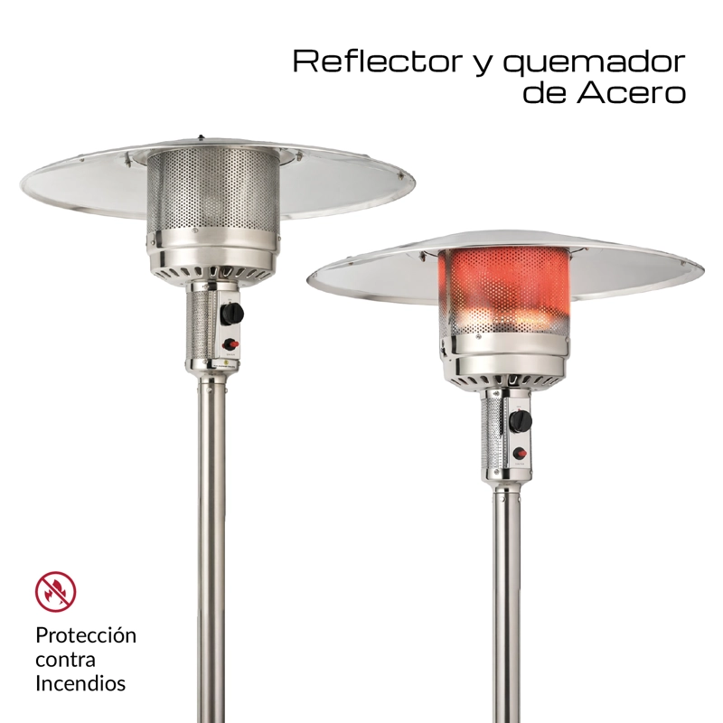 ESTUFA DE PATIO EXTERIOR A GAS 50,000 BTU ANTIVUELCO BFRESH - 3