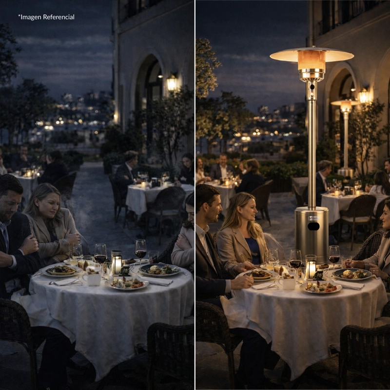 ESTUFA DE PATIO EXTERIOR A GAS 50,000 BTU ANTIVUELCO BFRESH - 8