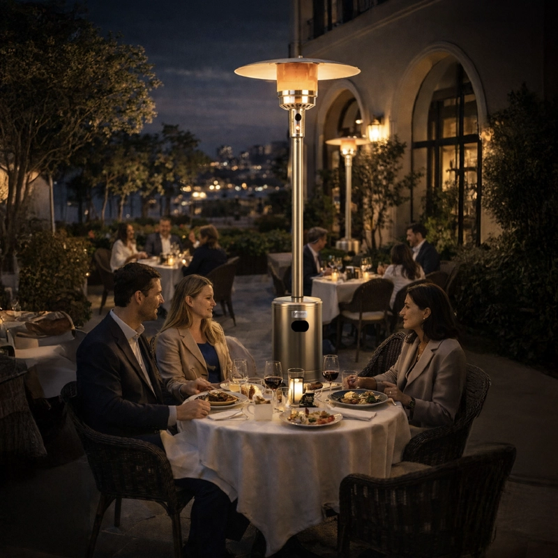 ESTUFA DE PATIO EXTERIOR A GAS 50,000 BTU ANTIVUELCO BFRESH - 9