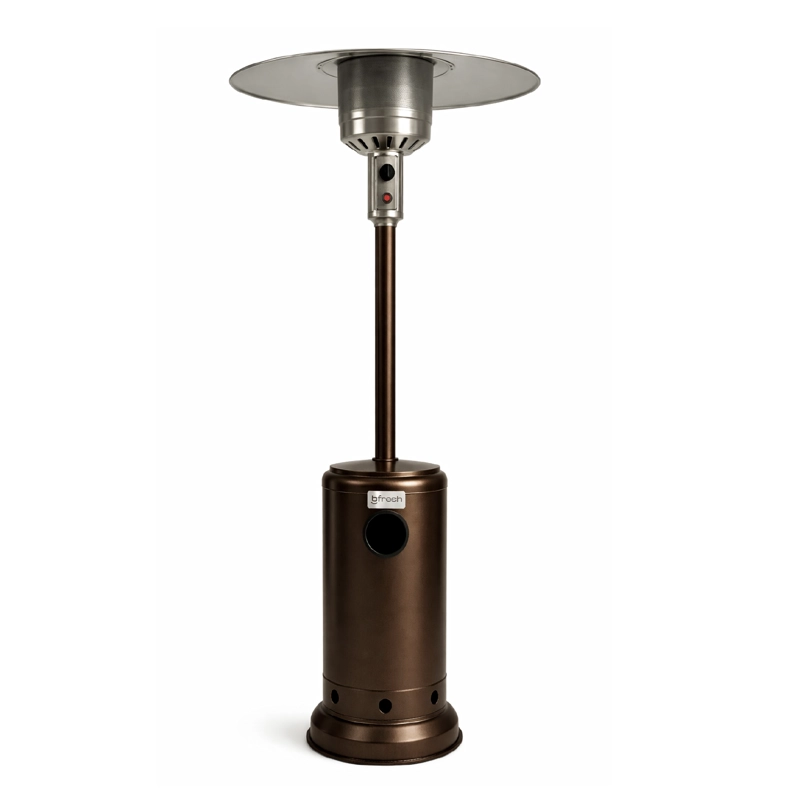 ESTUFA DE PATIO EXTERIOR A GAS 50,000 BTU ANTIVUELCO BFRESH MARRON OSCURO