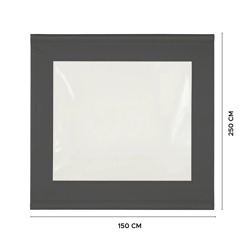 CORTINA CIERRE TERRAZA GRIS GRAFITO 150X250 CM VINCENZI - 2