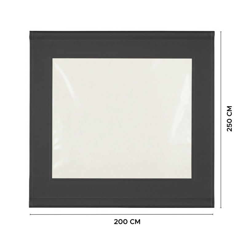 CORTINA CIERRE TERRAZA GRIS GRAFITO 200X250 CM VINCENZI - 2